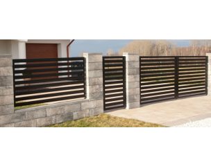MERKUR Modern lemez kerítés elemek , kapuk 